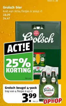 Aanbieding: Grolsch bier