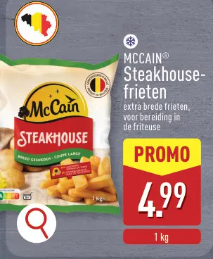 Promotie: Steakhouse-frieten