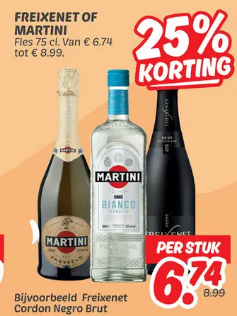 Aanbieding: Freixenet of Martini