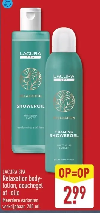 Aanbieding: Relaxation body-lotion, douchegel of -olie