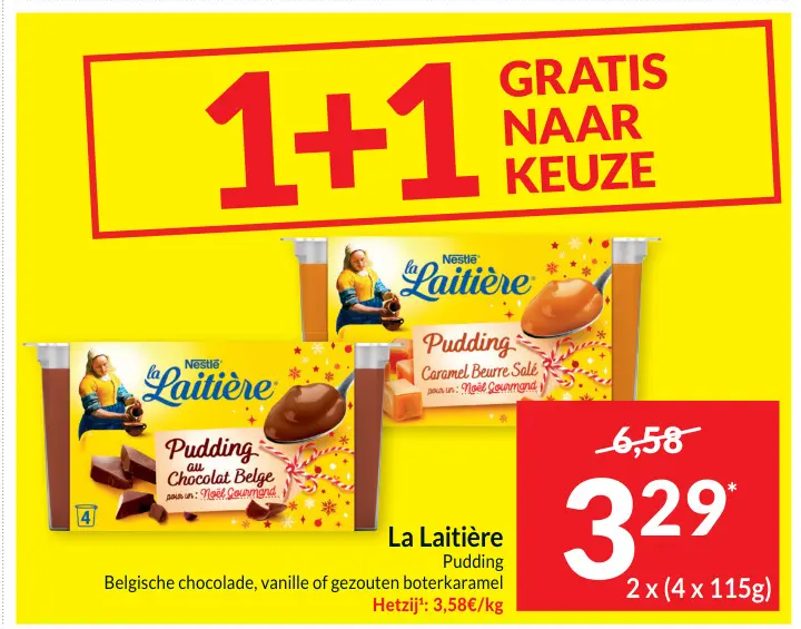 Aanbieding: La Laitière Pudding