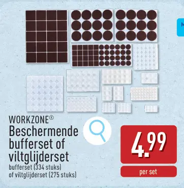 Promotie: Beschermende bufferset of viltglijderset