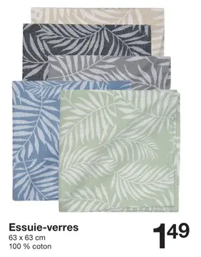 Offre: Essuie-verres