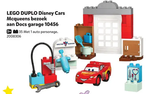Aanbieding: LEGO DUPLO Disney Cars Mcqueens bezoek aan Docs garage