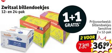 Aanbieding: Zwitsal billendoekjes