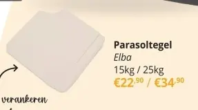 Promotie: Parasoltegel