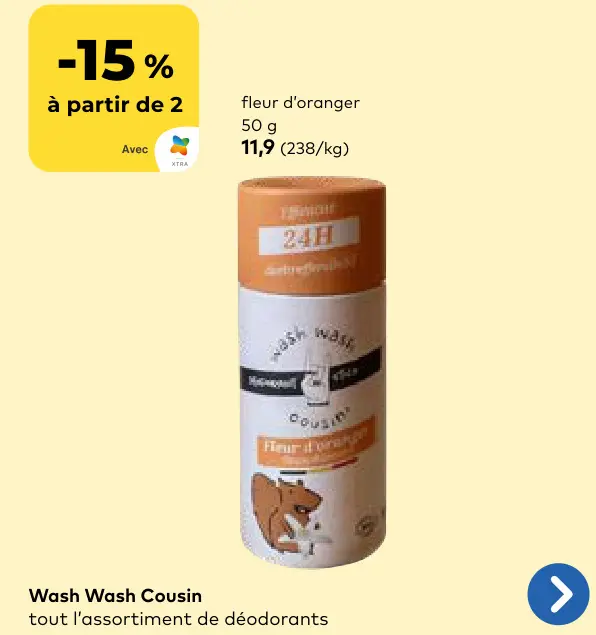 Offre: Wash Wash Cousin