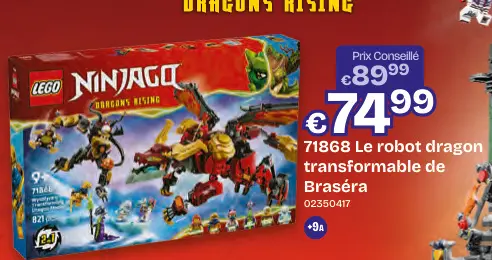 Offre: Le robot dragon transformable de Braséra