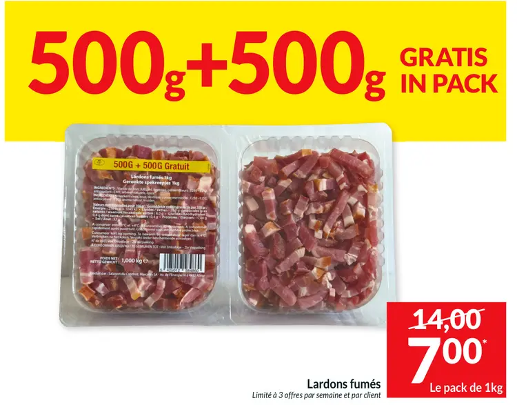 Offre: Lardons fumés
