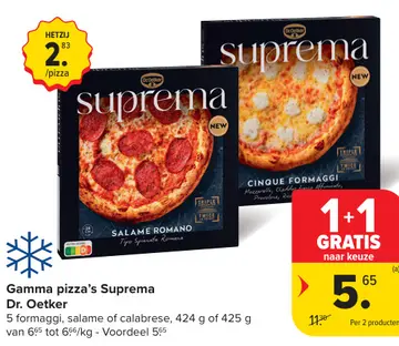 Aanbieding: Gamma pizza's Suprema