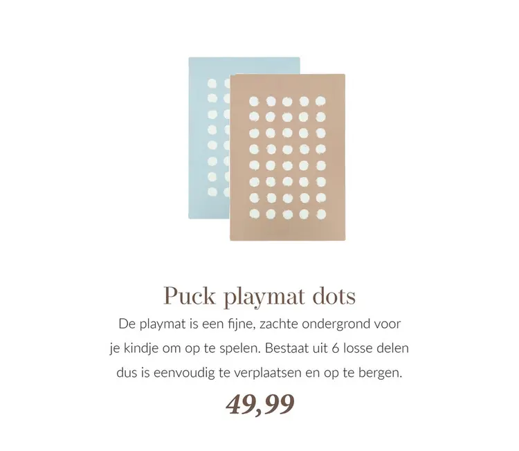 Aanbieding: Puck playmat dots