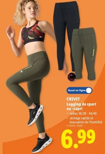 Offre: Legging de sport ou -capri