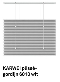 Aanbieding: KARWEI plissé-gordijn 6010 wit