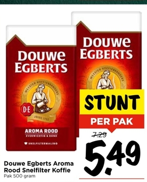 Aanbieding: Douwe Egberts Aroma Rood Snelfilter Koffie