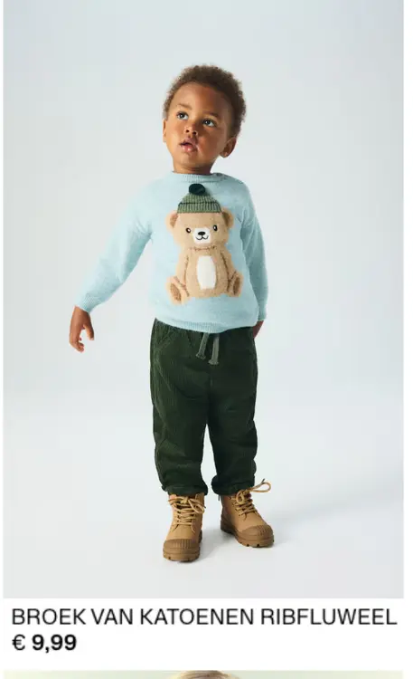 Aanbieding: Broek van katoenen ribfluweel
