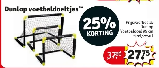 Aanbieding: voetbaldoeltjes
