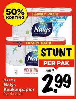 Aanbieding: Nalys Keukenpapier