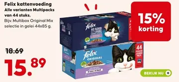 Aanbieding: Felix kattenvoeding Alle varianten Multipacks