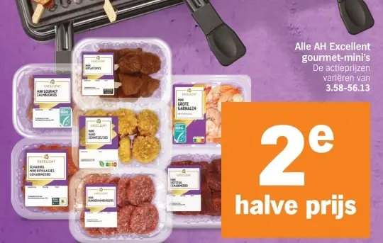 Aanbieding: AH Excellent gourmet-mini's