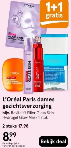 Aanbieding: L'Oréal Paris dames gezichtsverzorging