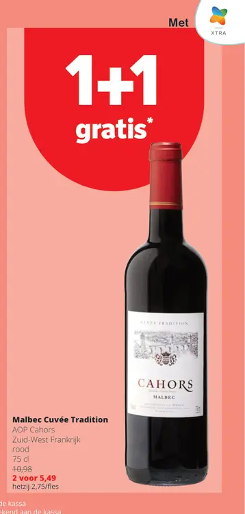 Promotie: Malbec Cuvée Tradition AOP Cahors