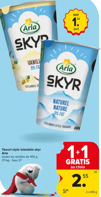 Offre: Yaourt style islandais skyr