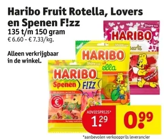 Promotie: Fruit Rotella, Lovers en Spenen F!zz