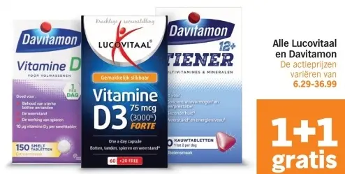 Aanbieding: Alle Lucovitaal en Davitamon