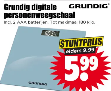 Aanbieding: Digitale personenweegschaal