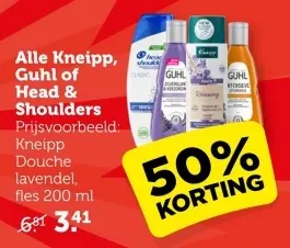 Aanbieding: Alle Kneipp, Guhl of Head & Shoulders