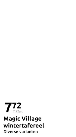 Aanbieding: Magic Village wintertafereel