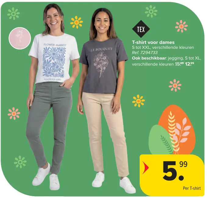 Promotie: T-shirt voor dames