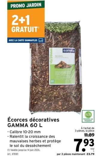 Offre: Écorces décoratives