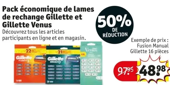 Offre: Pack économique de lames de rechange