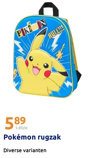 Aanbieding: Pokémon rugzak