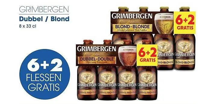 Promotie: Grimbergen Dubbel / Blond