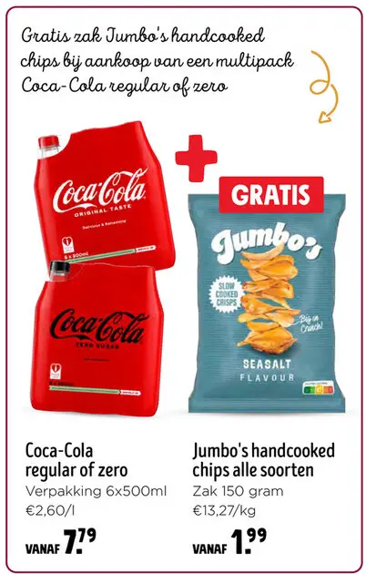 Aanbieding: Jumbo's handcooked chips alle soorten