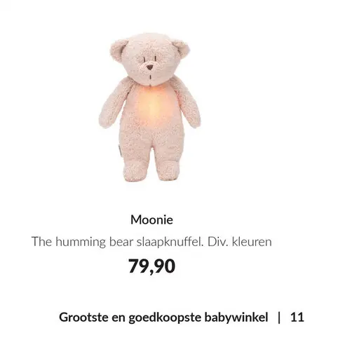 Aanbieding: The humming bear slaapknuffel