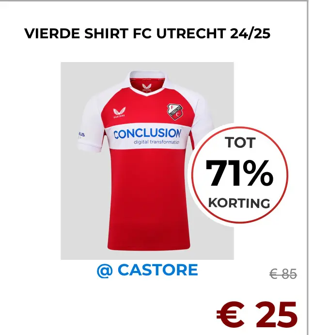 Aanbieding: Shirt fc utrecht
