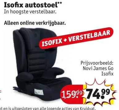 Aanbieding: Isofix autostoel