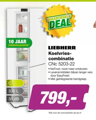 Aanbieding: Liebherr CNc 5203-22 Koel-vriescombinatie