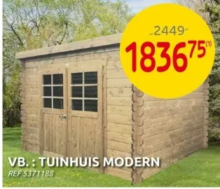 Promotie: Tuinhuis modern
