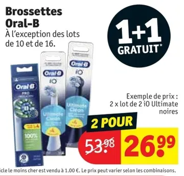 Offre: Brossettes Oral-B