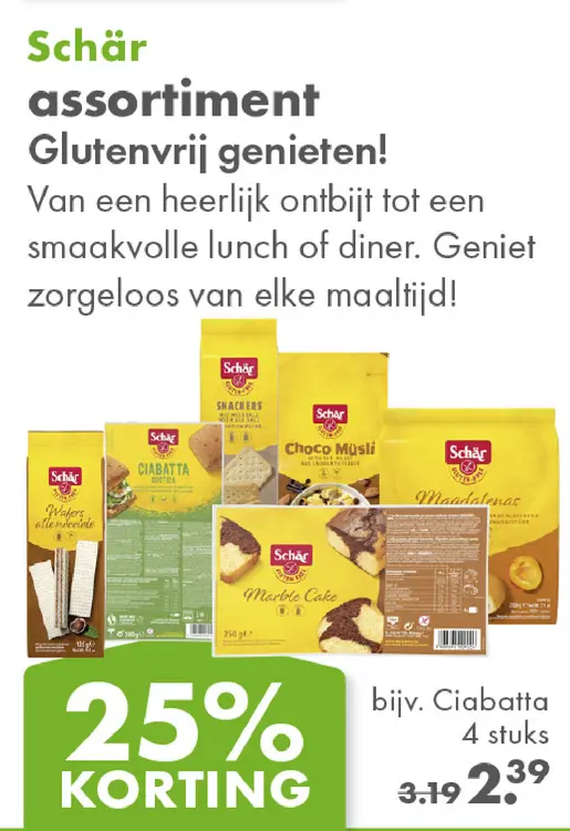 Aanbieding: Gluten- en lactosevrij assortiment