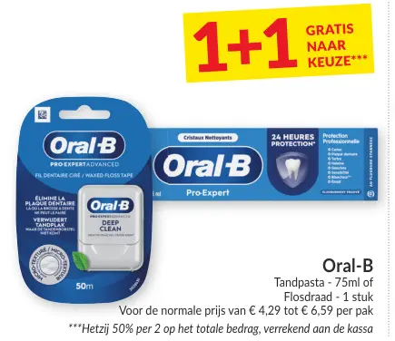 Promotie: Oral-B Tandpasta of Flosdraad
