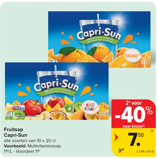 Promotie: Fruitsap