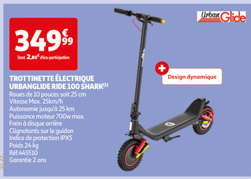 Aanbieding: TROTTINETTE ÉLECTRIQUE URBANGLIDE RIDE 100 SH