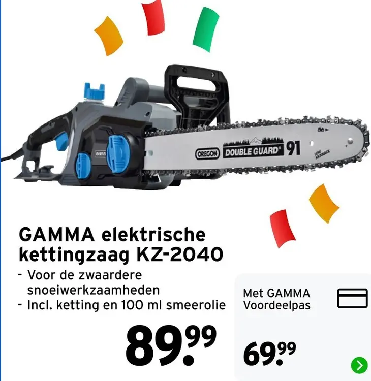 Aanbieding: Elektrische kettingzaag KZ-2040