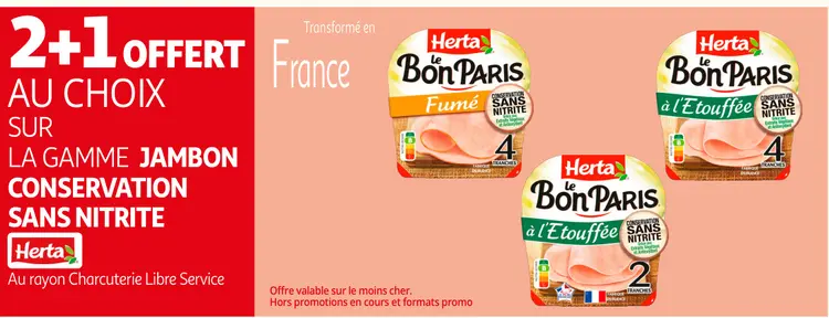 Offre: Jambon Conservation Sans Nitrite