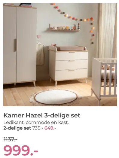 Aanbieding: Kamer Hazel 3-delige set